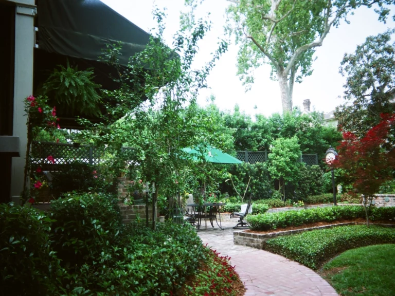 Lush Garden with walkway in New Orleans